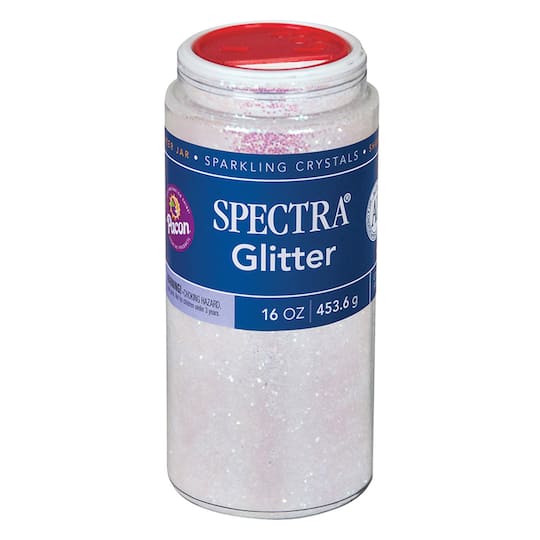 12 Pack: Pacon&#xAE; Spectra&#xAE; Iridescent Sparkling Crystals Glitter, 16oz.